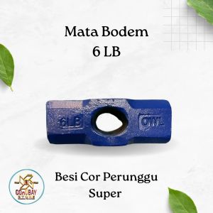 Kepala Palu Bodem Godam 6 Lb Besi Cor Tanpa Gagang Alat Hancur Batu