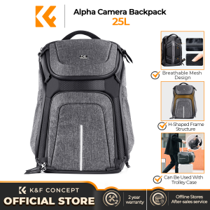 K&F CONCEPT Alpha backpack 25L canon Nikon DSLR laptop travel canon double shoulder bag backpack camera bag upgrade bluegrey high capacity