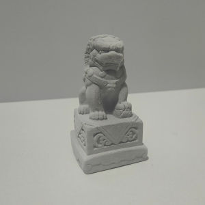 Lion Statues Pair Home Entrance New Year Decoration Moving in Celebration Traditional Chinese Style Carving Gypsum Ornaments