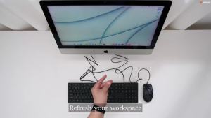 NexusClick 2.4G Wireless Silent KeyboardUltra-thin Ergonomic with Multimedia KeysAAA Battery Powered for Computer Home Office