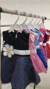 BAYIe - Baju Dress Anak Perempuan motif Polkadot Bunga PLANET KIDS  Pakaian anak Cewek