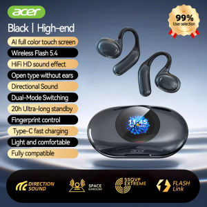 [Official Acer Genuine Product] Ohr539 Wireless Bluetooth Headphones Open Design Active Noise Cancellation Comfortable Wear for Sports Running Fitness Compatible with Mobile Phones and Tablets