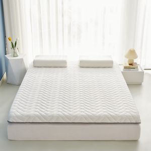 Natural Latex Mattress Cover Single Dormitory Student Double Home Bedroom Tatami Sponge Mattress Protector Modern Simple Style