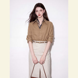SHANGSHA | Elegant Office Suitable Skirt and Shirt Set