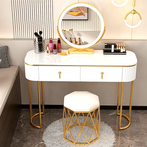 Dressing table bedroom modern minimalist small apartment internet-famous INS-style storage cabinet integrated makeup table light luxury vanity
