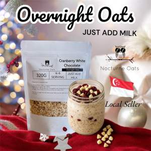 Nocturne Overnight oats 320g Value pack (Cranberry white chocolate)
