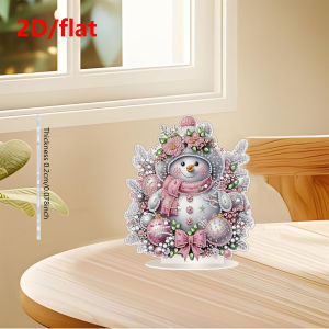 other | 2D/flat 1 Piece Diamond Painting set Decoration Christmas Pattern acrylic material office Decoration Christmas gift