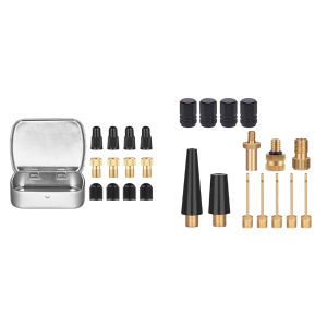 Bicycle Valve Adapter Set Portable Tire Valve Adapter Inflator Pump Nozzle Kit for Sports Balls Bikes Inflatable Device