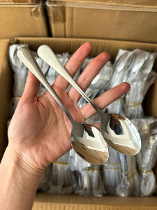 ช้อนสแตนเลส Vv Xiao Wan Jia สำหรับใช้ในบ้าน ช้อนอาหาร ช้อนกาแฟ ช้อนไอศกรีม ช้อนตักซุป ช้อนสำหรับทานอาหารแบบตะวันตก