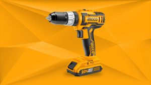 Cordless Impact Drill 10mm ECO 20V INGCO CIDLI200215: Set Bor Tembok Beton P20S