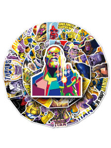 51-Piece Thanos Cartoon Graffiti Stickers Luggage Laptop Skateboard Fridge Decorative Stickers Digital Accessories Notebook Personalization