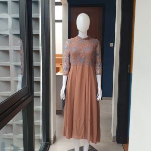 long dress wanita korea D7962/maxi dress wanita import korea terbaru