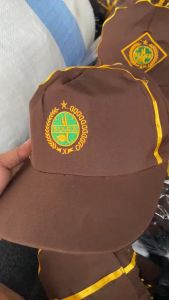 Topi Siaga Pramuka Bordir SD Putra Putri Lis Kuning