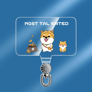 X | Transparent Ultra Thin Durable 360-Degree Rotating Phone Lanyard Clip