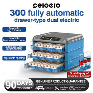 CELOGLO 3-in-1 Egg incubator drawer type fully automatic large incubator with temperature and humidity display