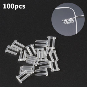 * Hot Sale 100Pcs/Set Double Rubber Plug For Frameless Glasses Spare Buckle For Prescription Glass Glasses Equipment Accessories