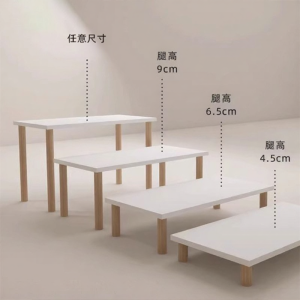 Elevated Desk Organizer Rack Wooden