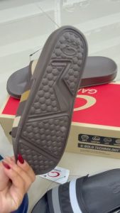 K รองเท้าแตะแกมโบ รองเท้าแบบสวม แตะแบบสวม รุ่น 42214 Size 36-44 สี สี ดำ กรม น้ำตาลเข้ม