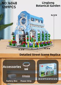 Mould King | Modern Library Art Gallery Building Street Scene Construction Educational Building Blocks