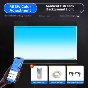 CHONGXIAOSHUAI | Smart RGBW Gradient Bright Aquarium Background Light