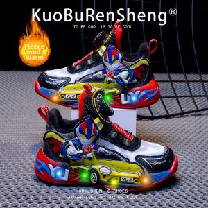 KUOBURENSHENG | Boys Twist-to-Glow & Waterproof Athletic Shoes