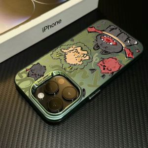 Ultra-Thin Protective Phone Case for  16Pro Max 15Pro 14Plus 13 12 11 Devil Cat Design Cute Cartoon Ins Style for Men And Women
