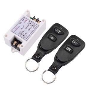 Remote Control Switch DC 12V 40A Relay Wireless Control Switch 433Mhz Remote Transmitter and Receiver Long Range Latching Model