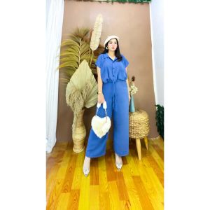 STELAN CROP TOP CRINKLE AIRFLOW PREMIUM / SET CROP WANITA / SETELAN KEKINIAN TERBARU