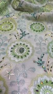 OLEVO | African Guipure Embroidered Lace Rope Stone Lace Fabric 2026 Nigerian Water Soluble Lace Fabric Dinner Wedding Party AT2883