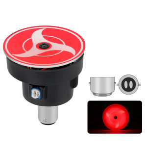 KEVANLY | Motorcycle Tail lights Brake lights Rotating Mini LED Flashing Warning Light Motorcycle Rear Light Blood Wheel Eye 12V JDM