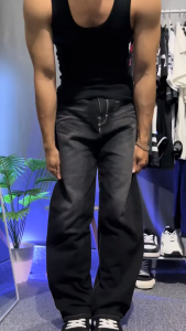 Celana Jeans Panjang Pria Gombrang & Wide Wisker Retro