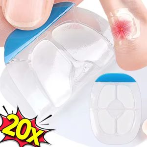 20PCS Invisible Heel Protector Foot Patches Anti-wear Hydrogel Gel Foot Care Adhesive Stickers Women Men Blister Relief Cushion Pads
