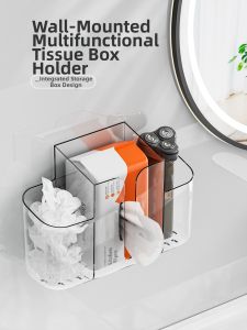 MEIJIAN | Multi-functional No-drilling Wall-mounted Tissue Box