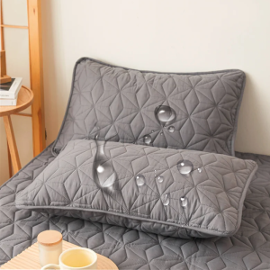 ปลอกหมอนกันน้ำ 2 ชิ้น (ไม่มีแกนหมอน) นุ่มสบาย ปลอกหมอนกันน้ำซักด้วยเครื่องซักผ้าได้