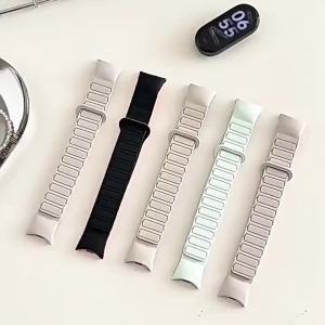 GEEKTHINK | Magnetic Silicone Wirstband for Mi Band 10 9 8 Sports Strap Watch for Xiaomi Mi Band 10 9 8 NFC Bracelet Smartwatch Accessories