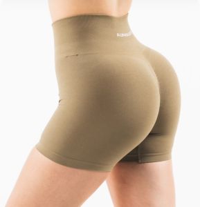Alphalete High Waist Fitness Shorts New Color Abdomen Shaping Butt Lifting Sports Tight Three-quarter Length Womens Pants