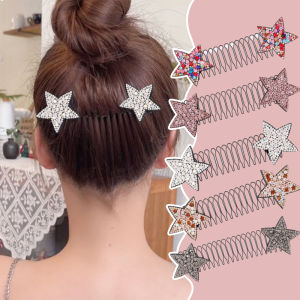Lovely Star Clips Invisible Bangs Fixed Insert Comb Short Hair Organizer Girls Women Hairpin Hair Clip Styling Tool Accessories