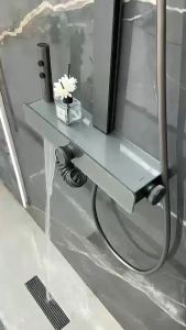 KOLER 4 in1 Stainless Steel Design Shower Set For Bathroom Hot and Cold Complete Shower Set 4 Modes Water Outlet