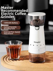 MONGDIO | Stainless Steel Small Coffee Grinder Electric
