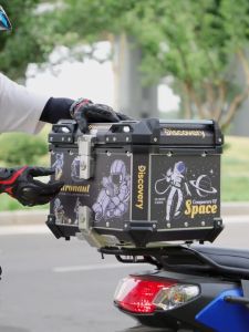 DEKES Motorcycle large capacity trunk Electric Scooter storage luggage universal detachable waterproof,large delivery box