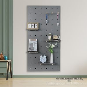 Wooden Shelving Unit for Storage and Hanging