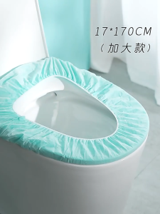 1 PACK ISI 10PCS ALAS DUDUK TOILET TRAVEL SEKALI PAKAI NON WOVEN/PELINDUNG DUDUKAN TOILET