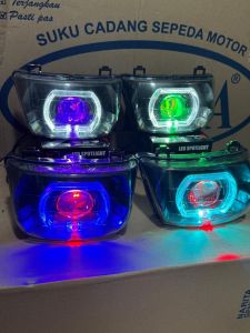 lampu depan supra x lama pullset biled ukuran 3in super terang 30w demon low cut up bisa cr7