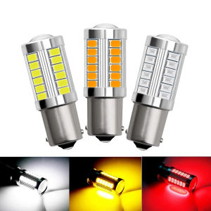 2pcs 1156 BA15S P21W BAU15S PY21W 7440 W21W P21/5W 1157 BAY15D 7443 3157 LED Bulbs 33smd Lamp Reverse Turn Signal Light