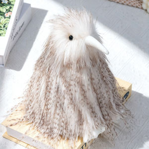 22cm Special Style Kiwi Bird Long Hair Cartoon Wild Animal Sharp Beak Stuffed Plush Doll Soft Gifts