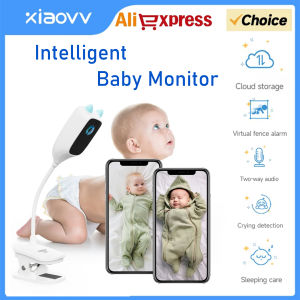 4MP XIAOVV Video Baby Monitor Cry Detection Full Color Night Vision 360 Degree Rotating Two-way Audio WiFi Indoor Infant Camera