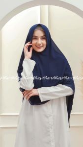 Almeera-Hijab Instan Bergo Khimar Jumbo Ceruty Baby Doll Premium 90 X 115
