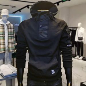 ฤดูใบไม้ผลิและฤดูใบไม้ร่วงผู้ชายHoodieแบรนด์อินเทรนด์เสื้อสเวตเตอร์ลําลองเยาวชนยอดนิยมPulloverพร้อมกระเป๋าKangaroo