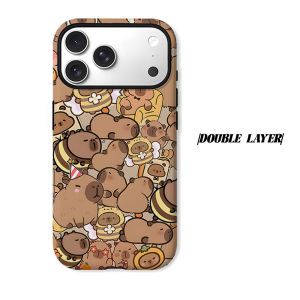 capybara sticker pack Phone Case for iPhone 18 17 16 15 14 13 12 11 Air Pro Max Plus Double-layer Cover