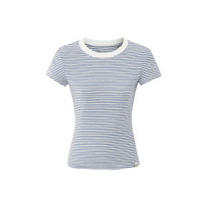 La lune Du ciel | Bộ Đồ Giảm Cân Stripe 2 Mảnh Áo Sơ Mi Mở